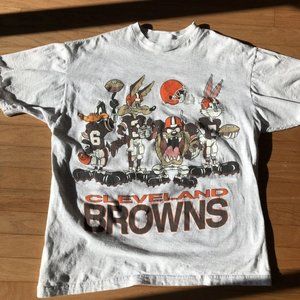 Vintage NFL Cleveland Browns Looney Tunes Taz Shirt, Cleveland Browns Shirt, Foo